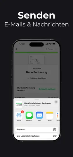 Screenshot von Invocraft: Rechnung Erstellen auf dem iPhone 5