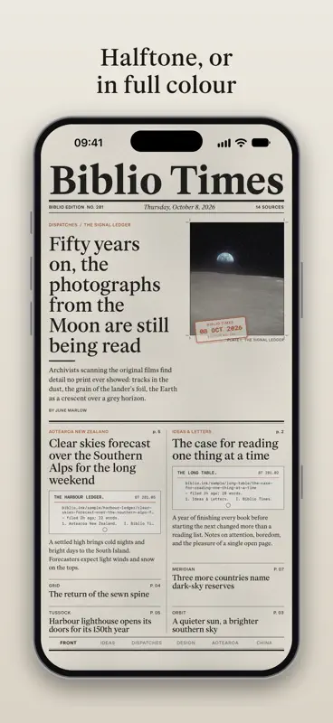Biblio Times: RSS Newspaper screenshot 6 of 7