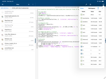 MATLAB Mobile iPad screenshot 6