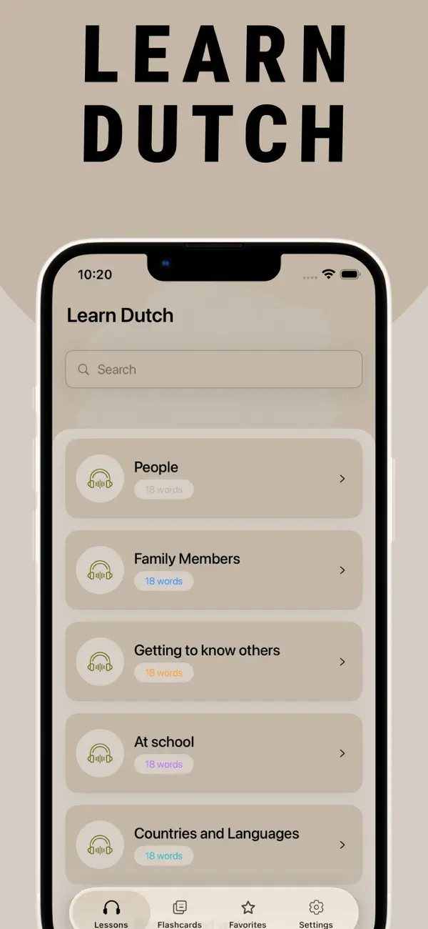 Screenshot #1 pour Learn Dutch - Lentil