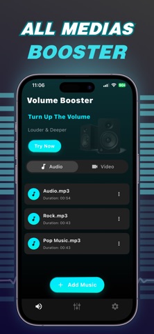 Bass Booster - Max Volume iPhone screenshot