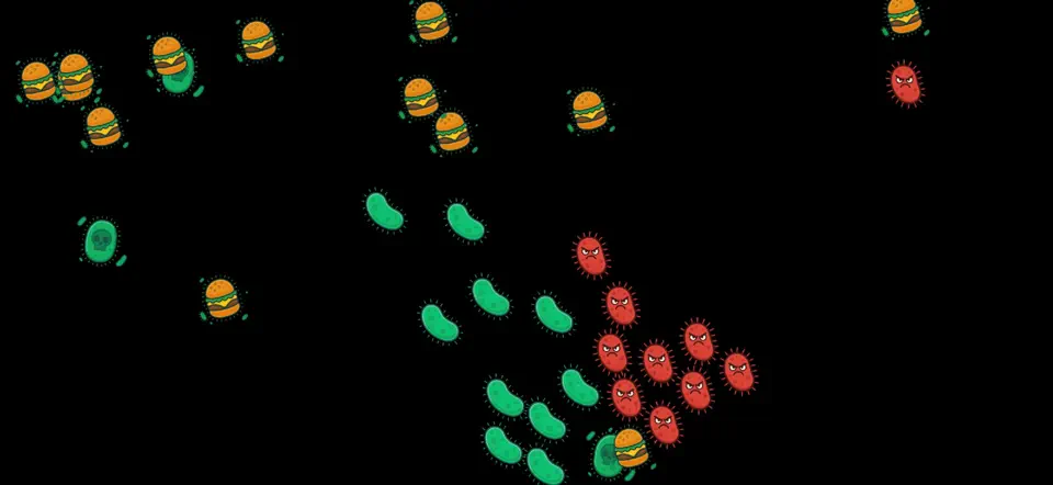 Captura de pantalla de Cellular AI Survival en iPhone 4