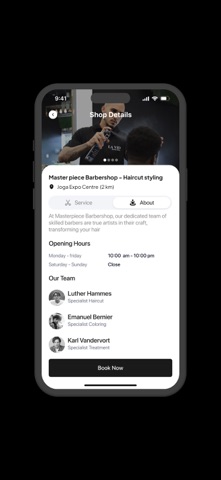La vid barbershop iPhone screenshot