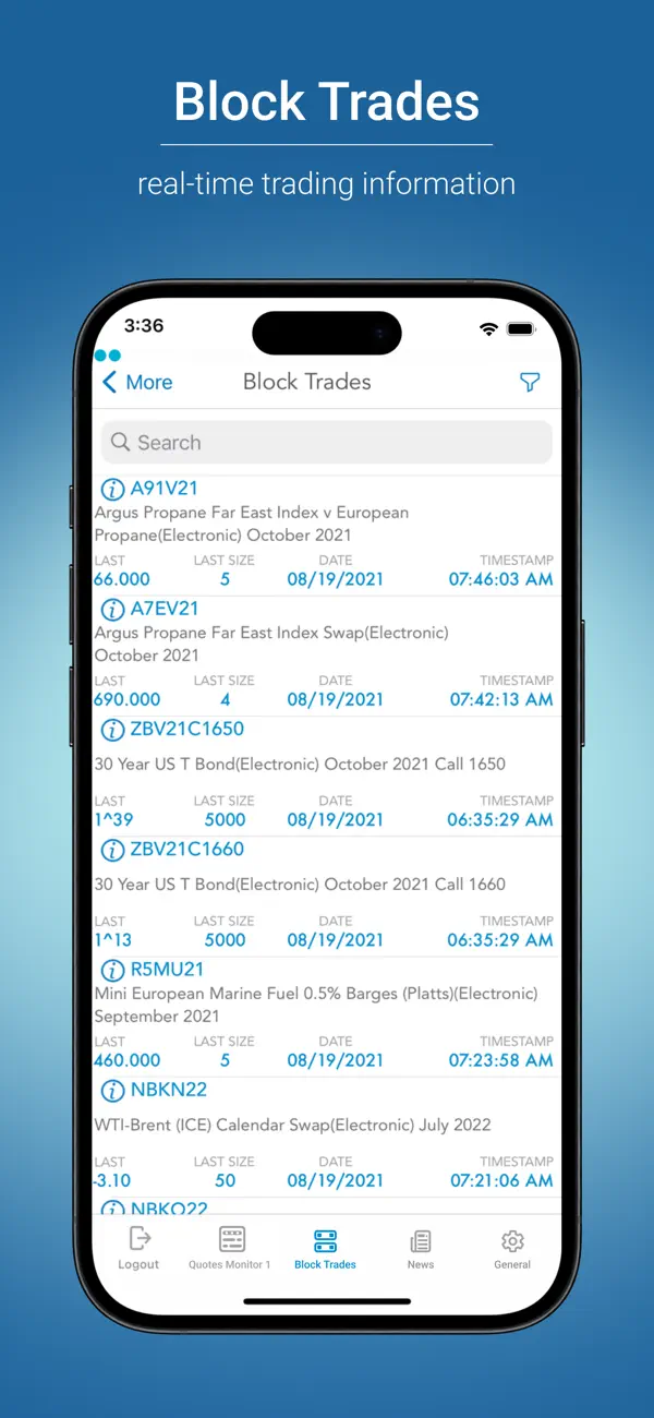 Screenshot #3 pour CME Group E-quotes