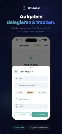 Screenshot von BandAtlas auf dem iPhone 5
