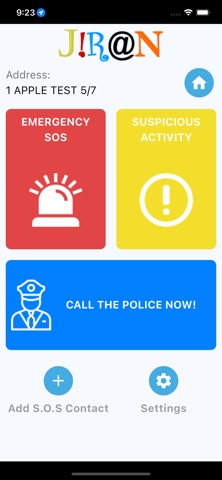 Jiran SOS app screenshot 1
