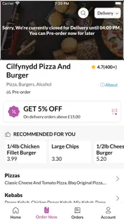 cilfynydd pizza and burger iphone screenshot 3