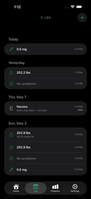 The Compound: Peptide Tracker screenshot 2