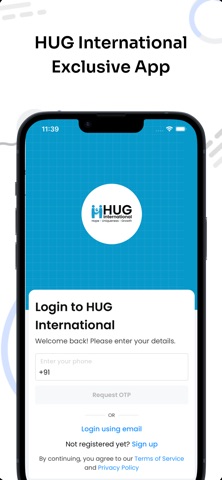 HUG International screenshot