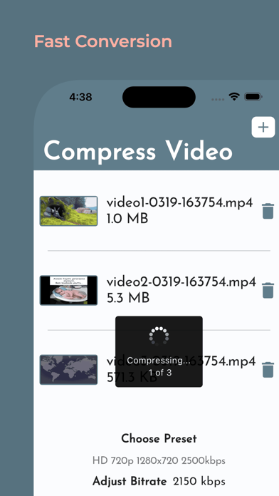 Screenshot #3 pour Just a Simple Video Compressor