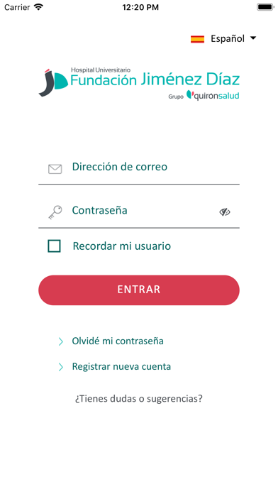 Fundación Jimenez Díaz Screenshot