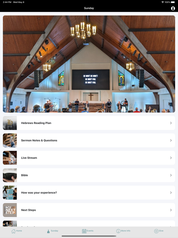 Knott Avenue Church iPad screenshot 2 - Lifestyle app