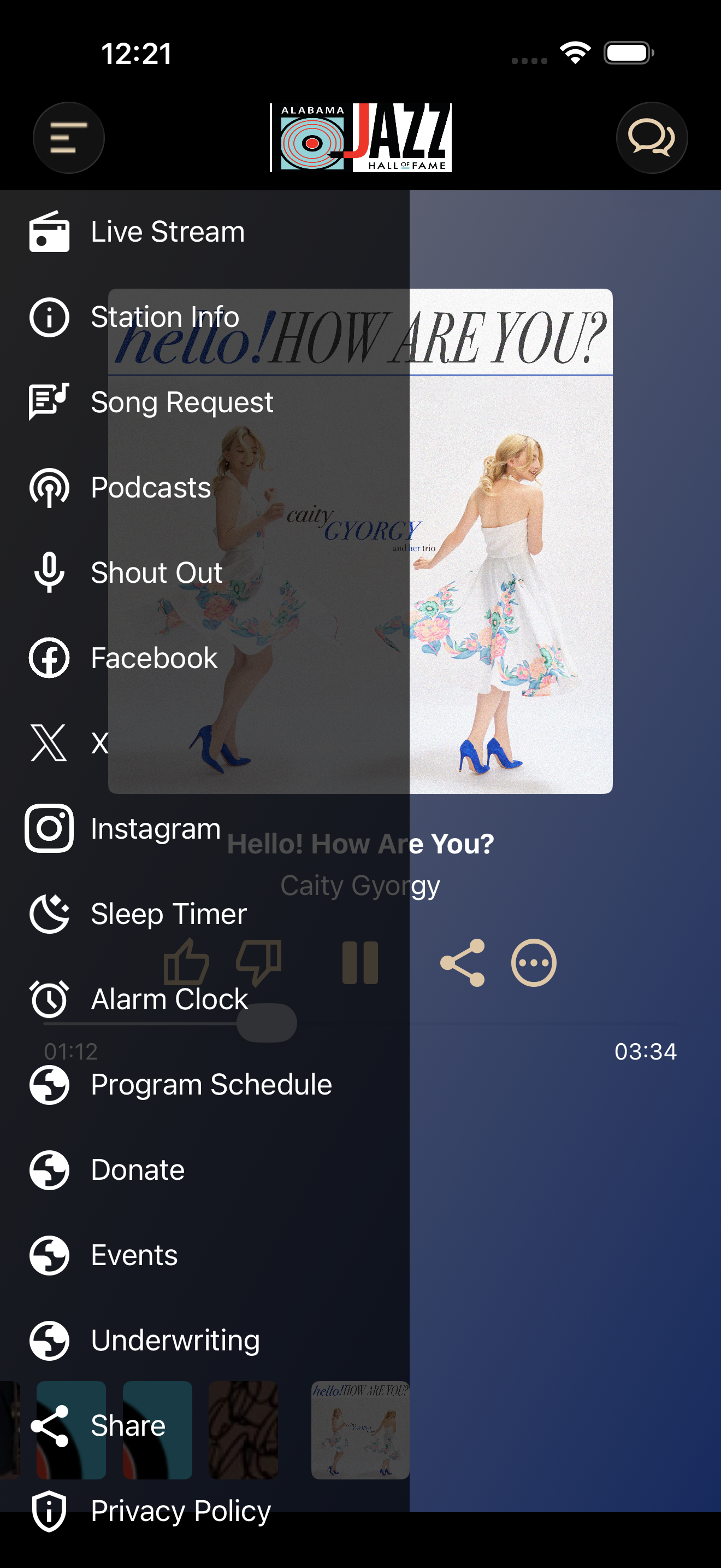 Jazz Hall Radio screenshot 3