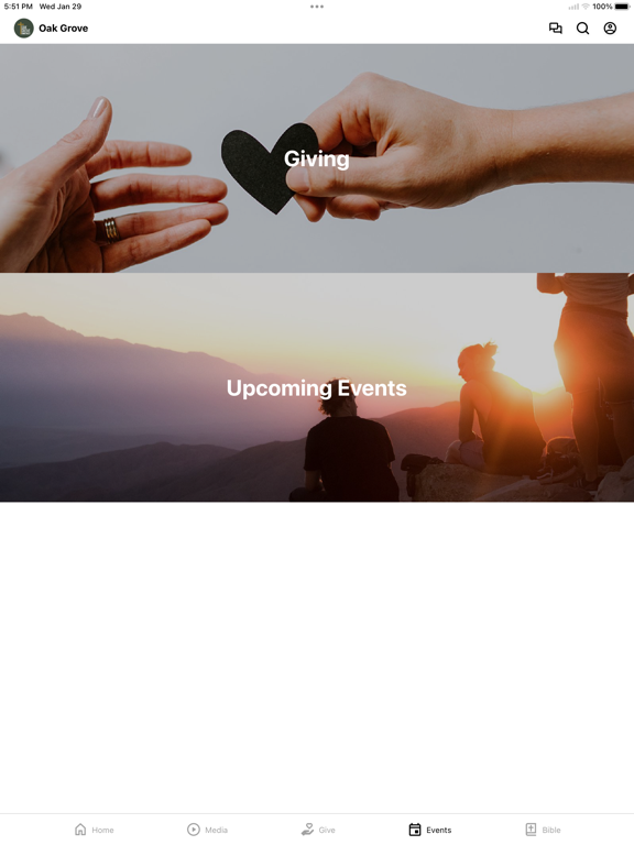 Oak Grove Gainesville iPad screenshot 3 - Education app