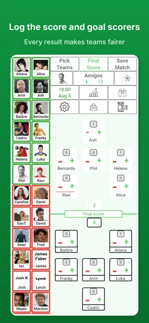 FootballMatchMaker screenshot 2