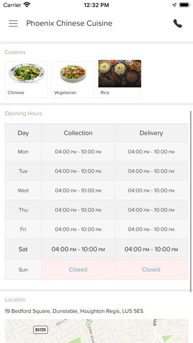 Phoenix Chinese Cuisine Screenshot