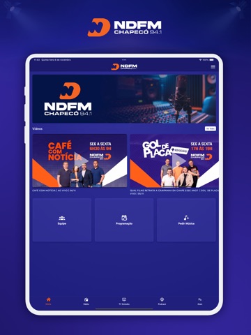 NDFM Chapecó iPad screenshot