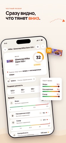 Fuddy: сканер еды и косметики iPhone screenshot