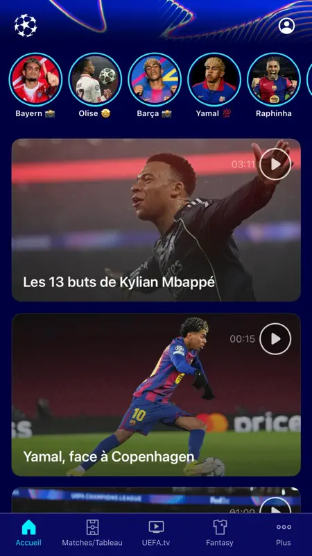 UEFA Champions League officiel screenshot 1 of 7