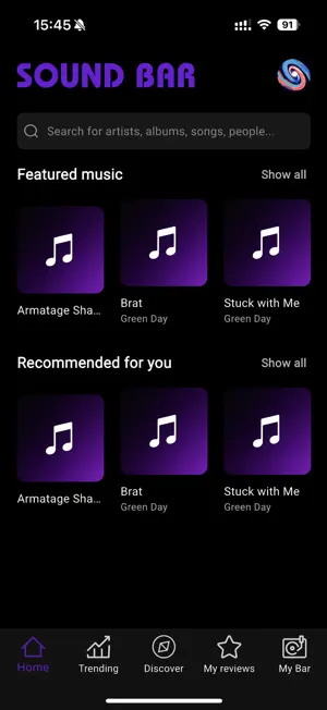 Sound Bar | Rate your Music screenshot 1