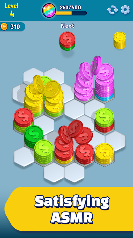#3. HexaCoin Harmony - Merge Tiles (iOS) 由: Voodoo