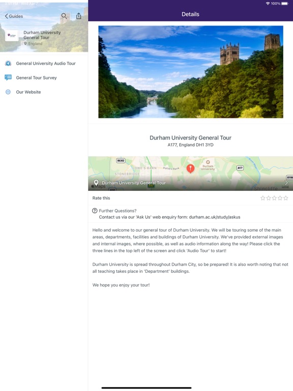 Screenshot #4 pour Durham University Tours