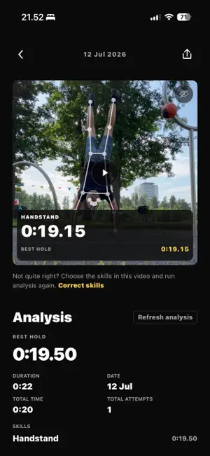 Skills - Calisthenics video AI screenshot 3