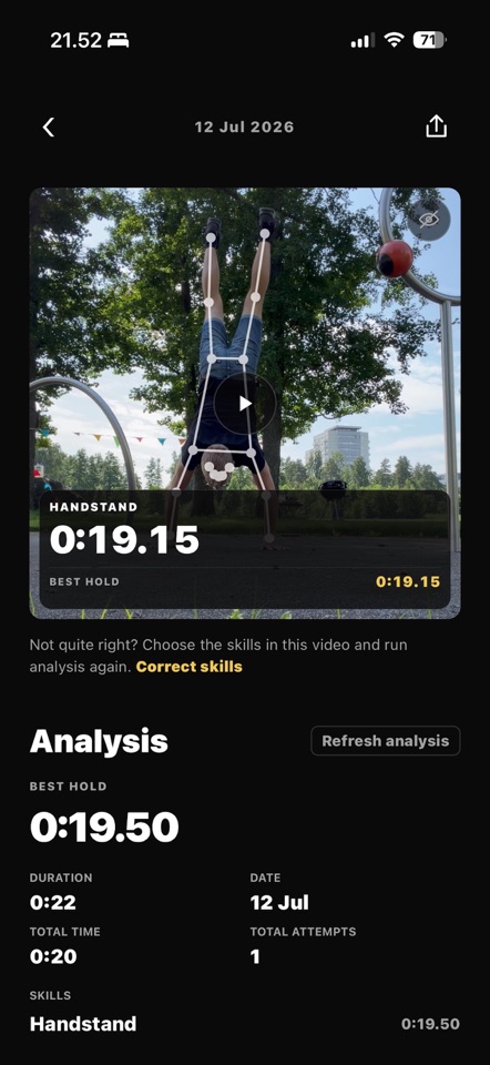 Skills - Calisthenics video AI screenshot 3