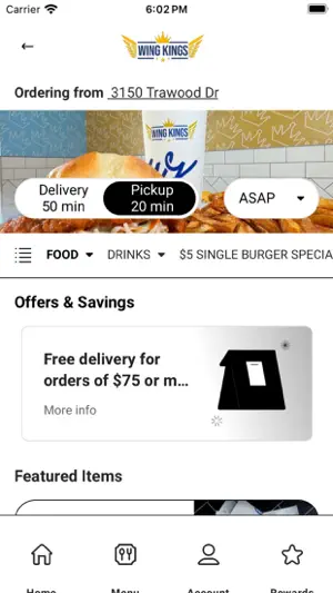 Wing Kings - Order Online screenshot 3