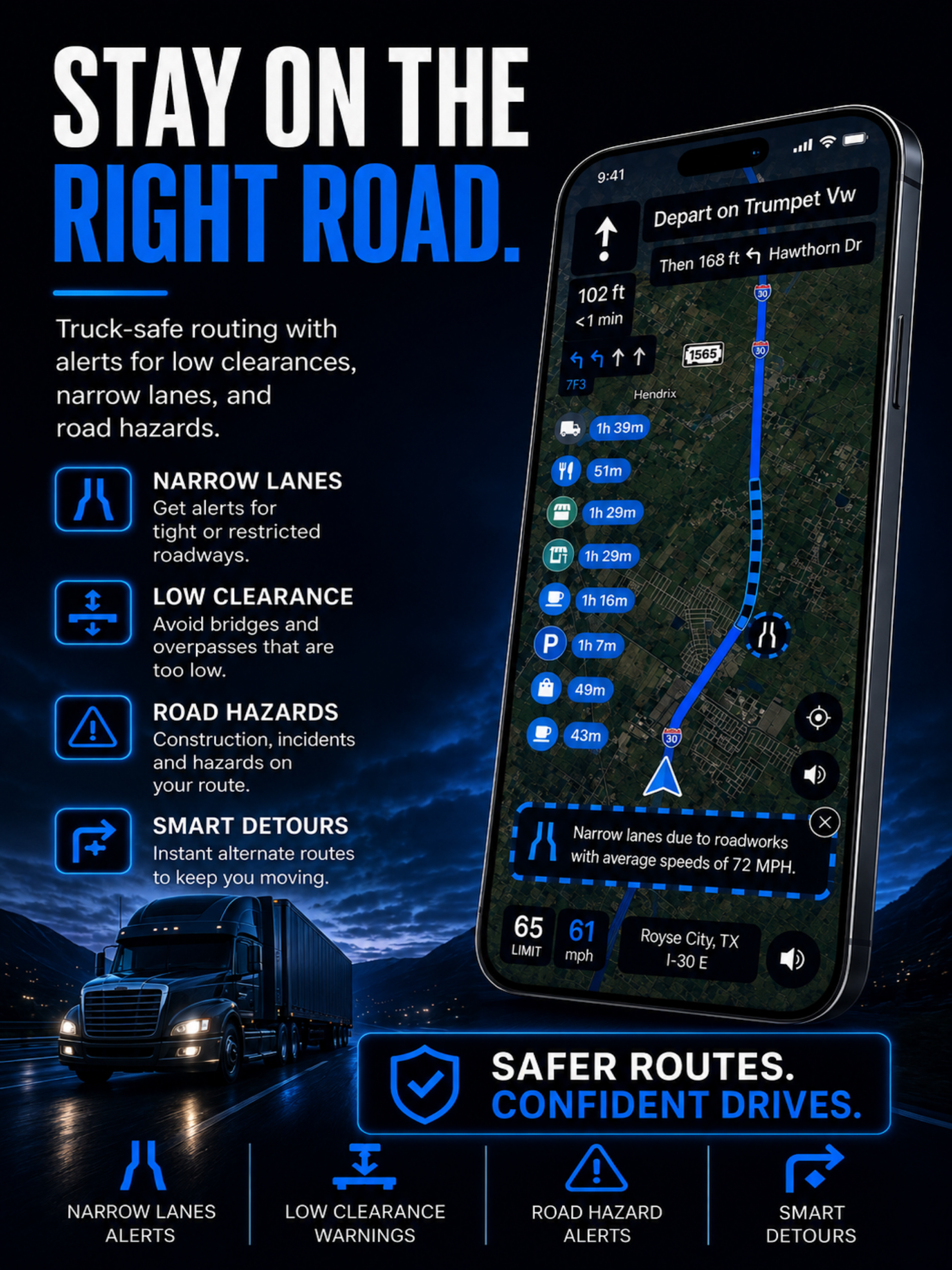 Highway Miles: Truck GPS screenshot 13