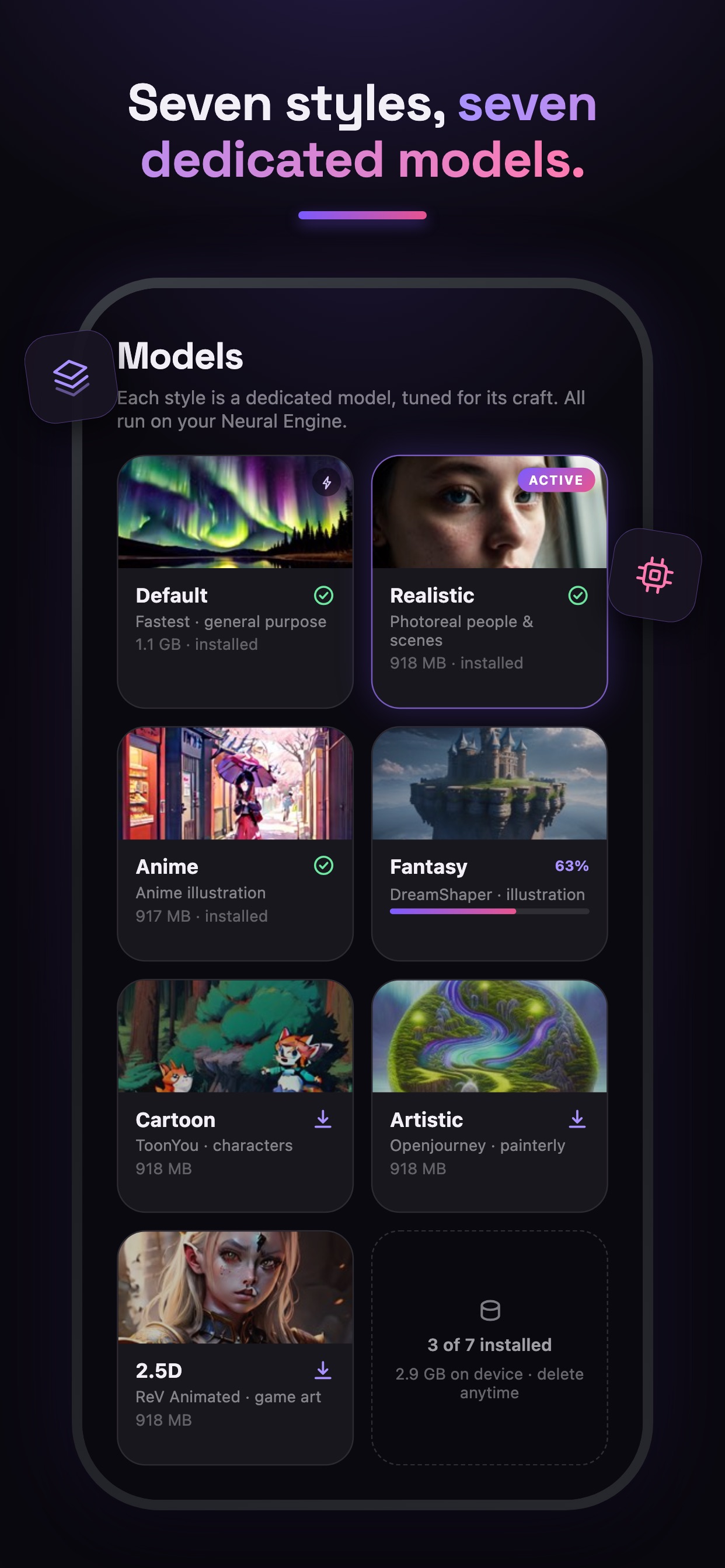Screenshot 4 of LocalPix: Offline AI Art