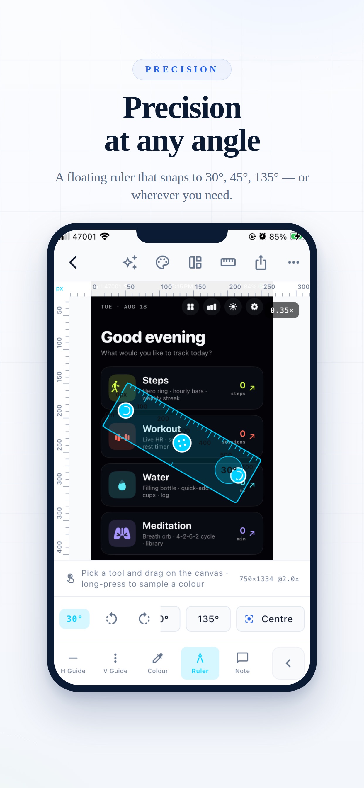 Screenshot 1 of ScreenTwin: measure screenshot