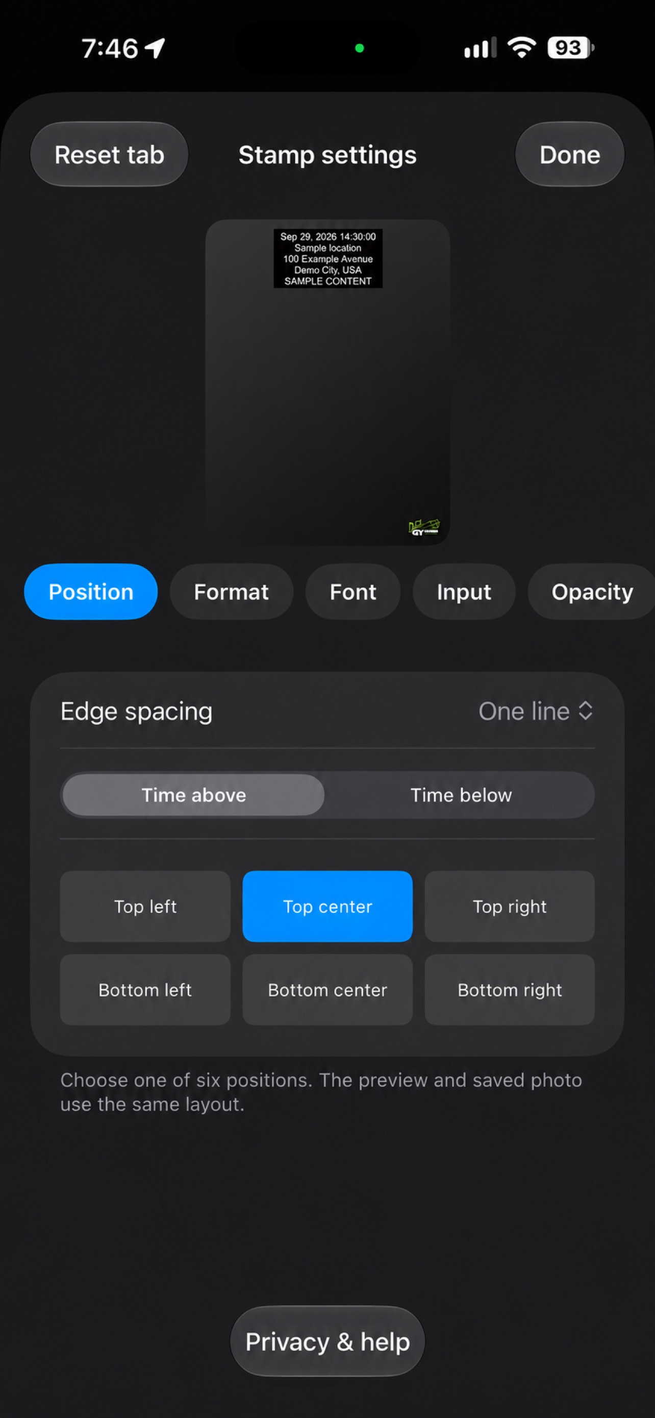 Screenshot 2 of The TimeStamp App