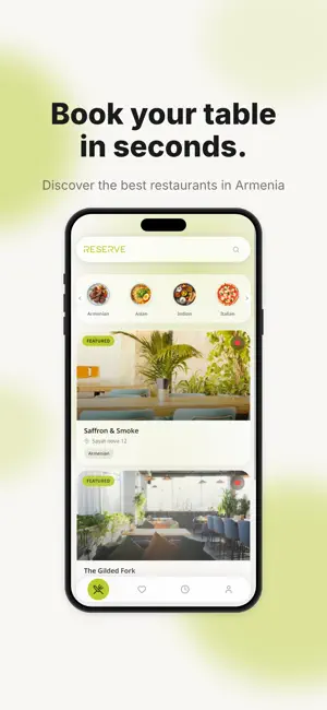 Reserve.am: Tables in Armenia screenshot 1