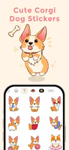 Cute Corgi Dog Stickers screenshot #1 for iPhone