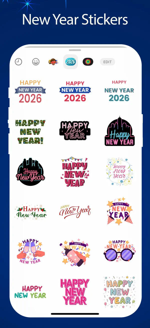 Screenshot #3 pour 2026 Happy New Year Stickers