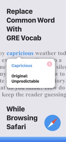 GREify: GRE Vocab Replacer Screenshot 1 of 6