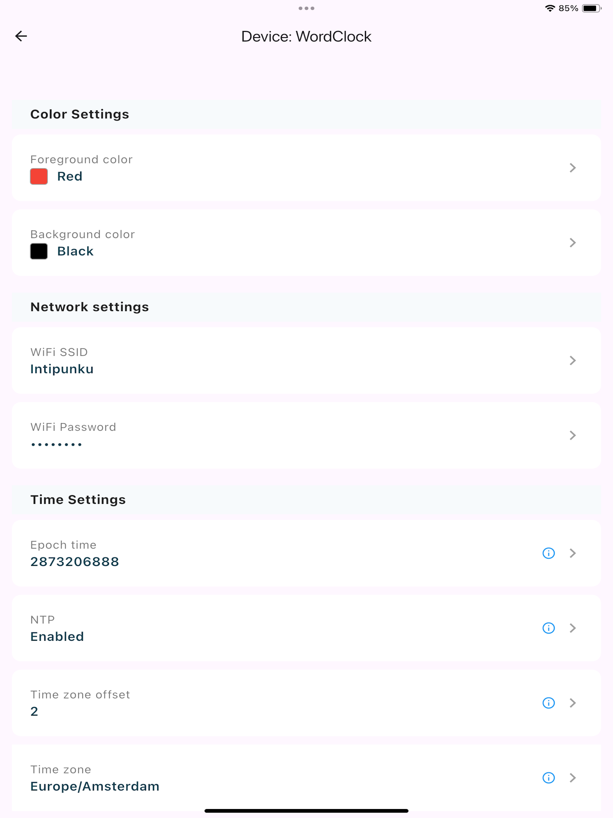 WoordKlok Config screenshot 6