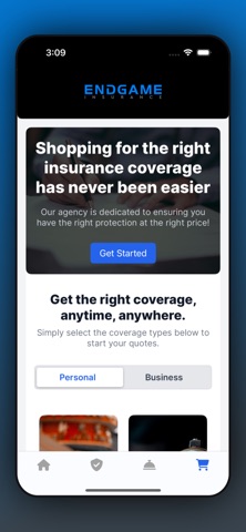 Endgame Insurance iPhone screenshot