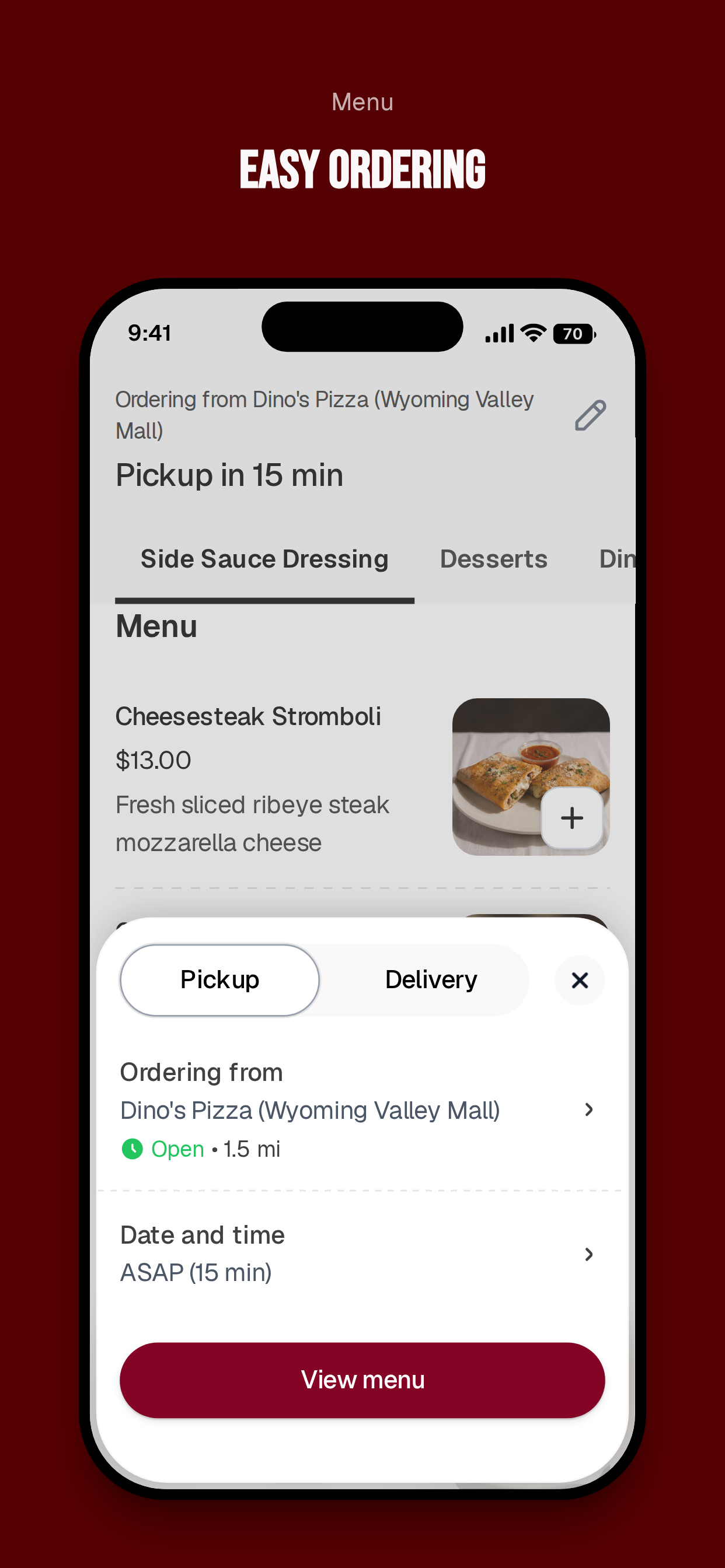 Dinos Pizza and Restaurant screenshot 3