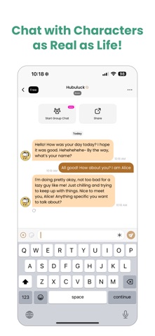 Stipop: AI Chat·Text·Friend app screenshot