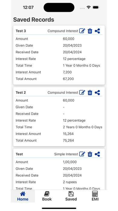 Interest Calculator (India) Screenshot