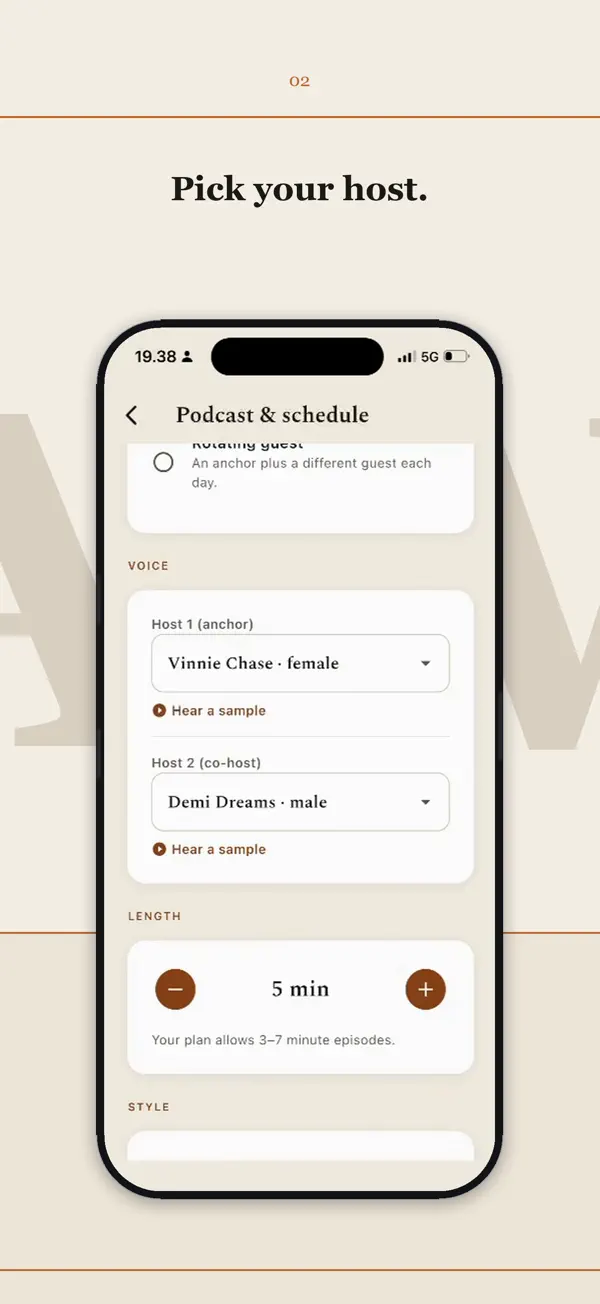 Screenshot #2 pour ClawCast: Newsletter Podcast
