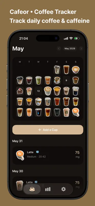 Cafeor: Coffee Tracker screenshot 1 of 5