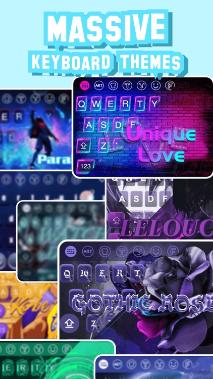 Font Keyboard: Cool Themes