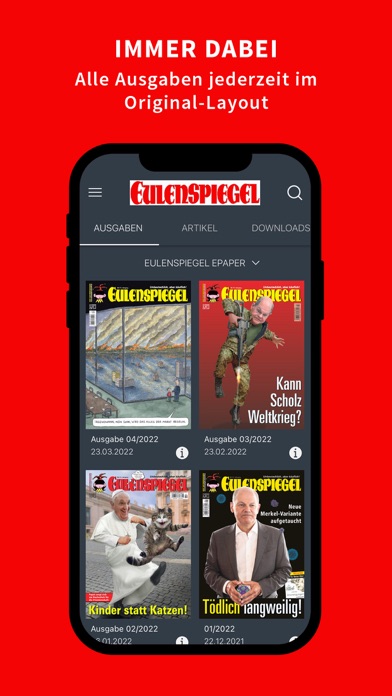 EULENSPIEGEL ePaper Screenshot