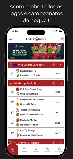 Live Hoquei screenshot 1
