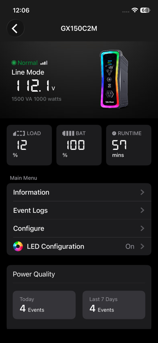 PowerPanel Bluetooth Screenshot 2 of 5