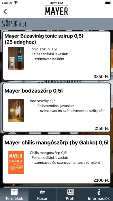 Mayer Szörp Screenshot