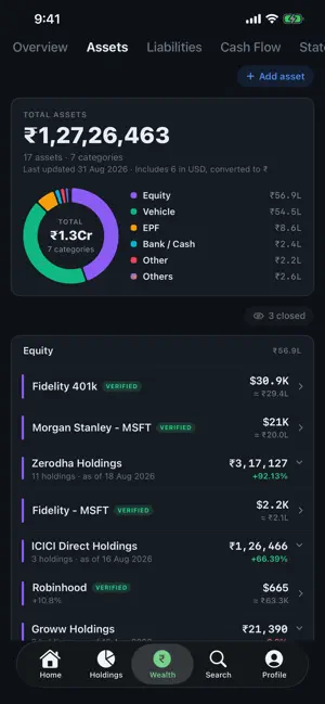 WiseInvest: Track & Grow Money screenshot 1